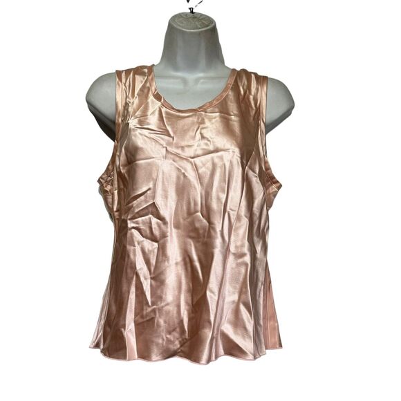 hilfiger 100% silk pink cami Size L - Picture 2 of 7